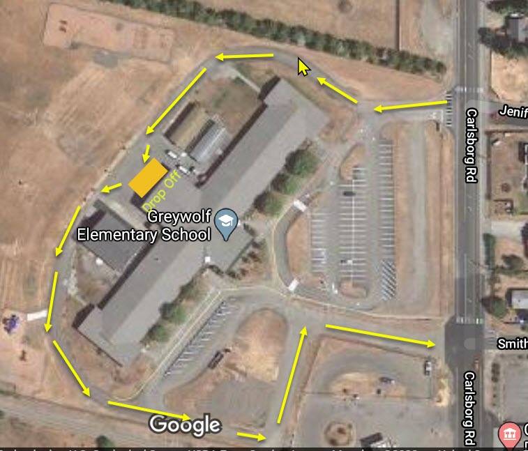 Residents can drop off donations such as masks, gloves, hand sanitizers and disinfectant wipes at the Emergency Operations Center drop-off location at Greywolf Elementary School, 171 Carlsborg Road. Map courtesy of City of Sequim