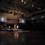 Scott Koenigseacker, lead pastor at Sequim Community Church, leads a livestream service at the church on April 5. The church had been livestreaming services for months prior to the state ban on group gatherings in March, so the transition to online services was mostly seamless, Koenigseacker said. Sequim Gazette photo by Michael Dashiell