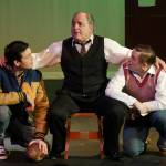 From left: Randy Powell, Joel Hoffman and Michael Sickles act out a scene in the 2019 Olympic Theatre Arts production of Death of a Salesman. Photo courtesy of Olympic Theatre Arts