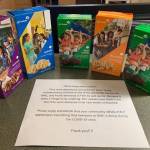 Girl Scout Troop 45496 in Port Angeles recently donated cookies to Olympic Medical Center nurses. Cookies were purchased by the community through the troops Gift of Caring prior to the COVID-19 pandemic. People could buy cookies for the military or a local agency, which the girls decided to be for local nurses. Submitted photo