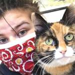 Jessica Dowe, a Olympic Peninsula Humane Society staff member, holds OPHS resident Lulu. Photo courtesy of Olympic Peninsula Humane Society