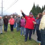 Blaine Zechenelly, Clallam County Fire District 3 Community Emergency Response Team (CERT) planner, demonstrates how to profile a building during a CERT training exercise at Sequim Community Church in March 2017. Blaine and Cindy Zechenelly were awarded 2020 Governors Volunteer Awards last week. Sequim Gazette file photo by Erin Hawkins                                Blaine Zechenelly, Clallam County Fire District 3 Community Emergency Response Team (CERT) planner, demonstrates how to profile a building during a CERT training exercise at Sequim Community Church in March 2017. BLaine and Cindy Zechenelly were awarded 2020 Governors Volunteer Awards last week. Sequim Gazette file photo by Erin Hawkins