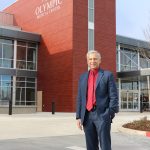 Olympic Medical Center CEO Eric Lewis, pictured here outside OMCs main campus in Port Angeles, told hospital board commissioners this month he will leave his OMC role by the end of June to take a new job, as as chief financial officer of the Washington State Hospital Association. Photo courtesy of Olympic Medical Center