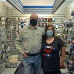 John Graham and Becky Northaven, owners of Sequim Radio Shack, received one of the City of Sequims COVID-19 Small Business Rapid Relief Program grants. With the grant, the couple said they plan to increase their inventory, advertise on the radio and keep enough on hand for an extra utility payment. Sequim Gazette photo by Matthew Nash
