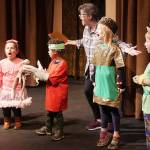 Olympic Theatre Arts instructor Lorra Cornetet teachers her young actors and actresses. Photo courtesy of Olympic Theatre Arts