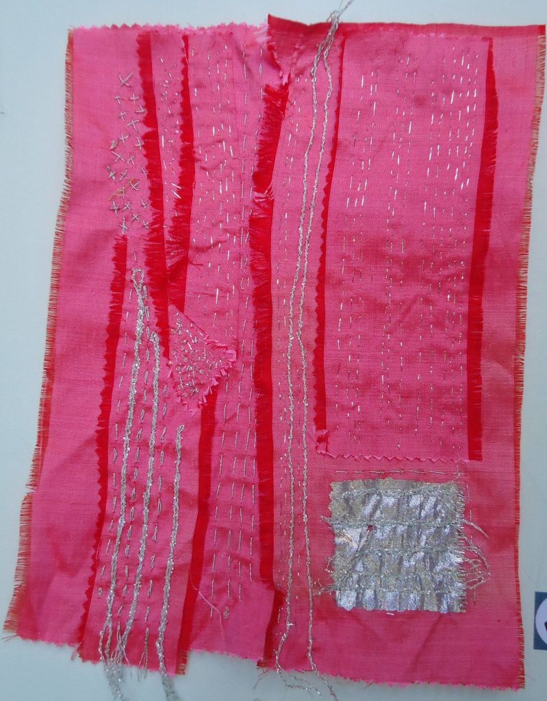 Linda Carlsons art is on display at the Uptown Port Townsend Fiber Habit display. Submitted art