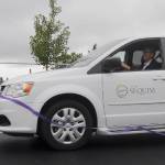 City of Sequim caps street rehab project with wheeled ribbon cutting