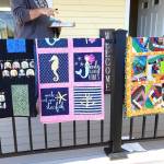 In June, Susan Bermel presented three quilts from the Sunbonnet Sue Quilt Club to family members at their new new home courtesy of Habitat for Humanity of Clallam County. Bermel made the quilts as part of their Community Quilt program with Ilse Osier and Julie Malone. Photo courtesy of Susan Bermel