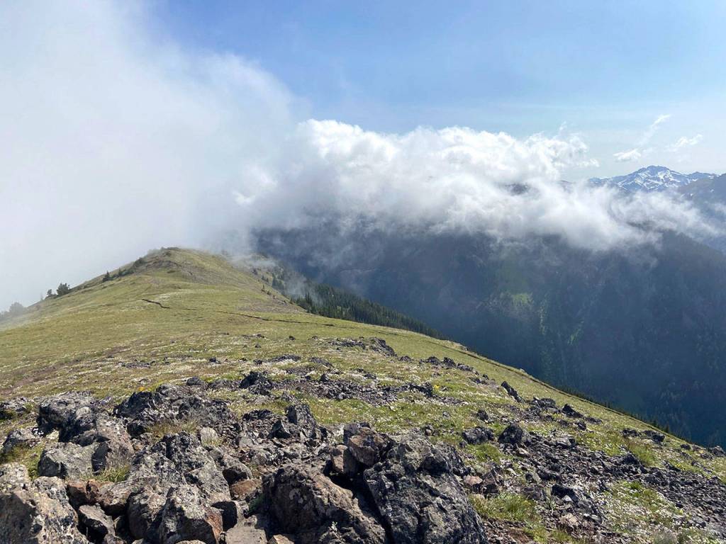 Clouds build up against Mount Townsend in the Buckhorn Wilderness. Photo by Rob Ollikainen/Olympic Peninsula News Group