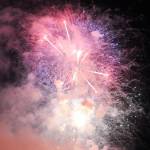 Fireworks could be coming next Independence Day in Sequim depending on proposals tentatively coming to Sequim city councilors. Sequim hosts fireworks each May for the Sequim Irrigation Festival Logging Show, as seen here in 2019. Sequim Gazette file photo by Michael Dashiell
