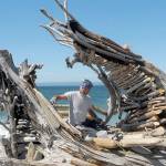 Sculptor uses driftwood to mend broken heart