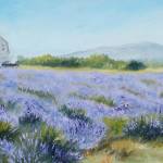 While we stayed home, the lavender bloomed by Priscilla Patterson, a featured artist at the Blue Whole Gallery in September. Submitted art