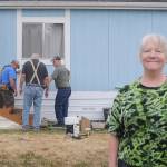 Lori Bittick-Humber said shes thankful for members of the Sequim Valley Lions Club, who rebuilt her front porch this week.