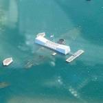 While flying by the USS Arizona Memorial, Dave Richardson of Diamond Point said its sobering to pass (it) at all hands salute. It is the reason we are here. God bless America. Photo courtesy of Dave Richardson