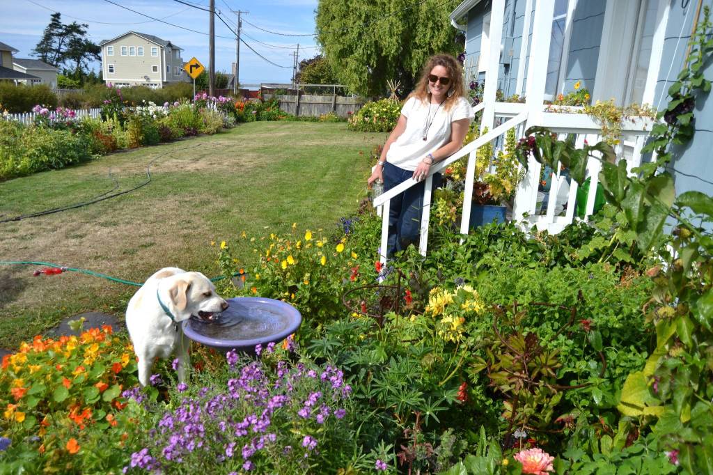 As a grade school student, Mikel Townsley told her mom some day shed live in this house on Cays Road. Years later, Mikel found the house through a friend and lives there with her mom Victoria and dog Tucker. Sequim Gazette photo by Matthew Nash