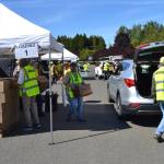 Food distribution continues at Trinity United Methodist Church and the Guy Cole Community Event Center on Wednesdays now from 11 a.m.-2 p.m. It continues through September. Sequim Gazette photo by Matthew Nash                                Food distribution continues at Trinity United Methodist Church and the Guy Cole Community Event Center on Wednesdays now from 11 a.m.-2 p.m. It continues through September. Sequim Gazette photo by Matthew Nash