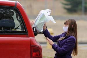 First day drive-through for Sequim schools