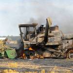 Combine fire ignites field blaze near Sequim airport