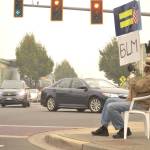 For more than 110 consecutive days, Sequims Neil Morris has set aside 3-plus hours to wave and hold signs showing his support for Black Lives Matter and the Human Rights Campaign. I just want people to be aware, Morris said. I dont know what else I could do. I piss off a lot of people and I think that is a good thing. Sequim Gazette photo by Matthew Nash