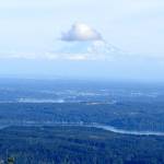 A cloud forms on Mount Rainier. Photo by Rob Ollikainen/Olympic Peninsula News Group