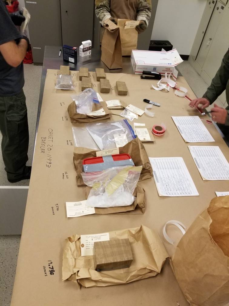 Some of the 8.8 pounds of methamphetamine seized Oct. 9 by law enforcement officers at a Sequim residence. Photo courtesy of Olympic Peninsula Narcotics Enforcement Team