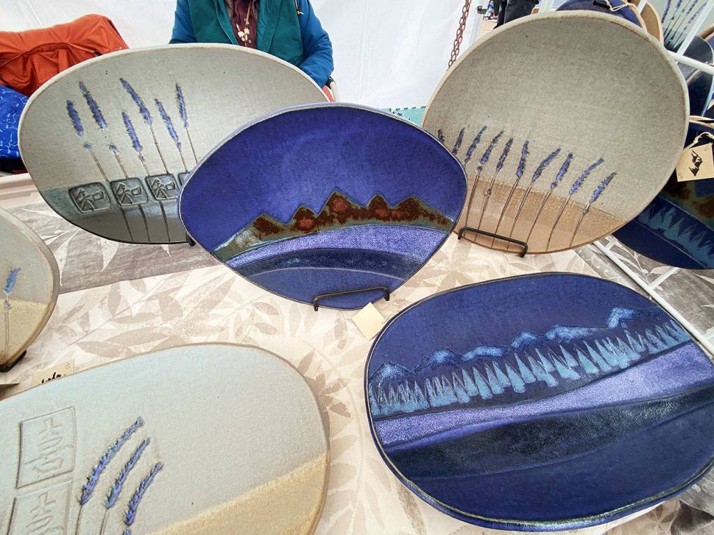 Michel McCarters Madrona Ridge Pottery creations are available at the Sequim Farmers & Artisans Market through October. Photo by Emma Jane Garcia