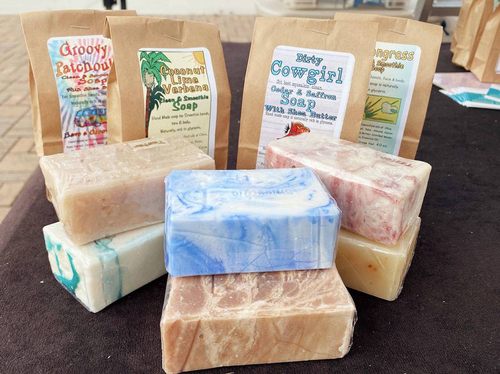 Pick up some handmade soap from Smoothie Essentials at the Sequim Farmers & Artisans Market this weekend. Photo by Emma Jane Garcia