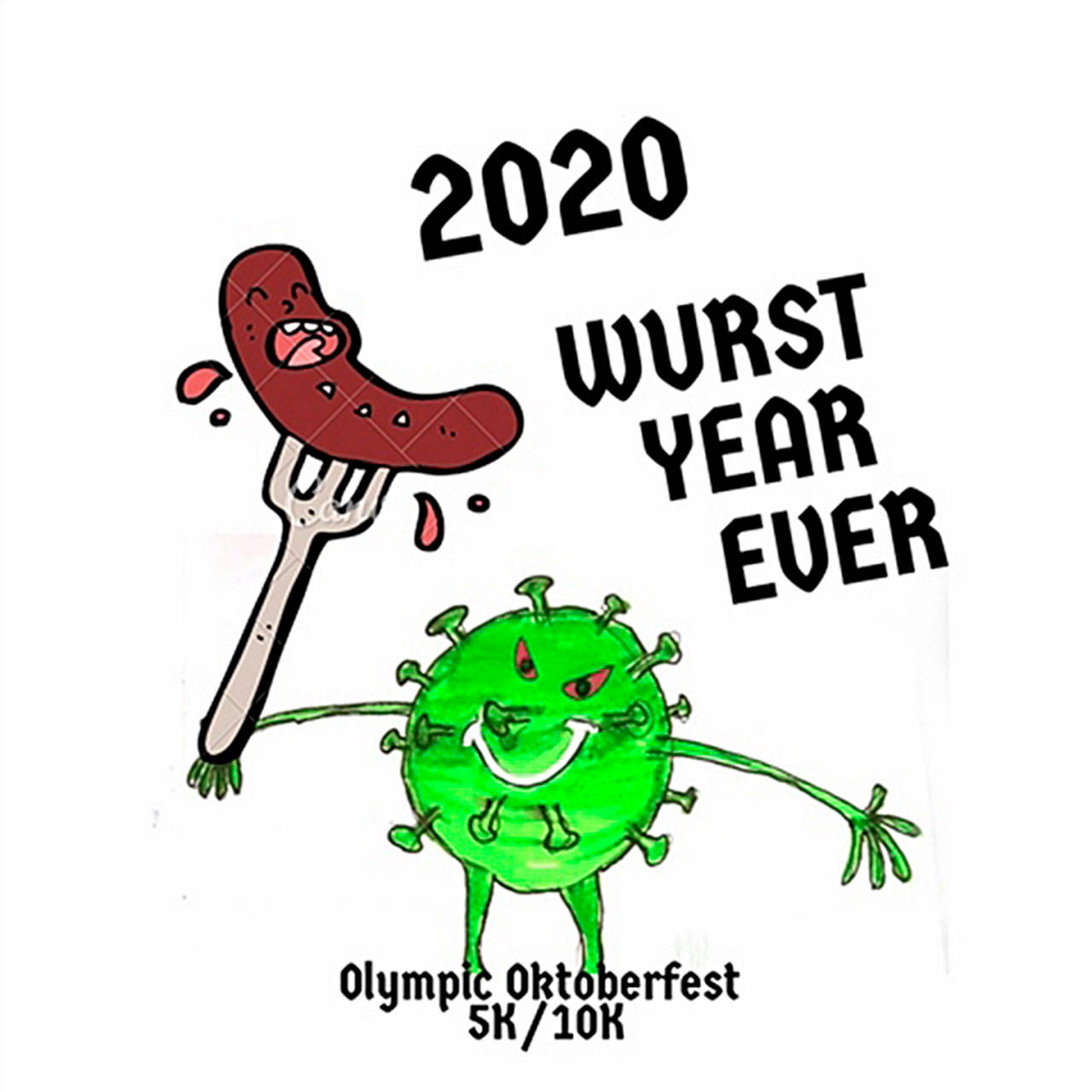 The design for the Peninsula Adventure Sports Olympic Oktoberfest race T-shirt to be held Oct. 24.