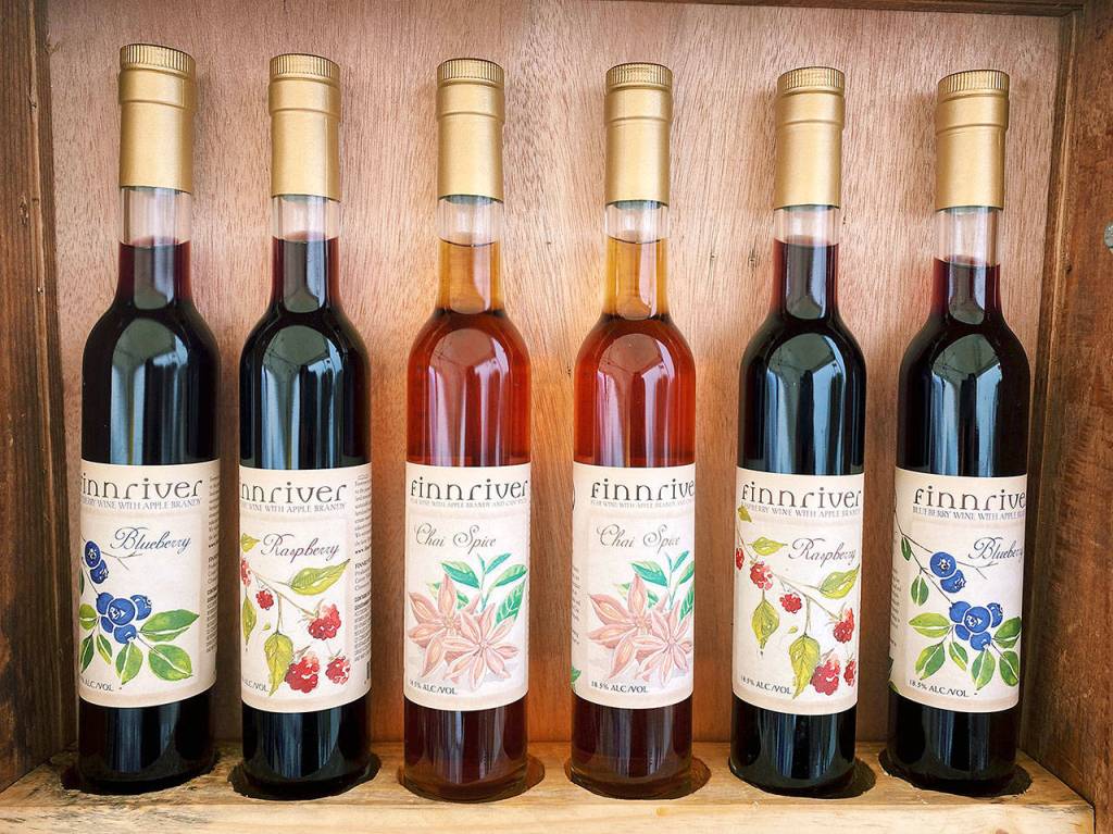 Check out Finnrivers cordial-style dessert wines at the Sequim Farmers & Artisans Market this Saturday. Photo by Emma Jane Garcia