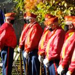 Members of the Marine Corp Leagues Mt. Olympus Detachment help celebrate veterans at a special ceremony at Sequims Pioneer Memorial Park on Nov. 11. Sequim Gazette photo by Michael Dashiell