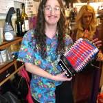 Sara Brabant dresses as Weird Al Yankovic for Halloween saying my hair was just right. She reminds us all to have fun as we can in these weird times. Photo courtesy of Oak Table Cafe
