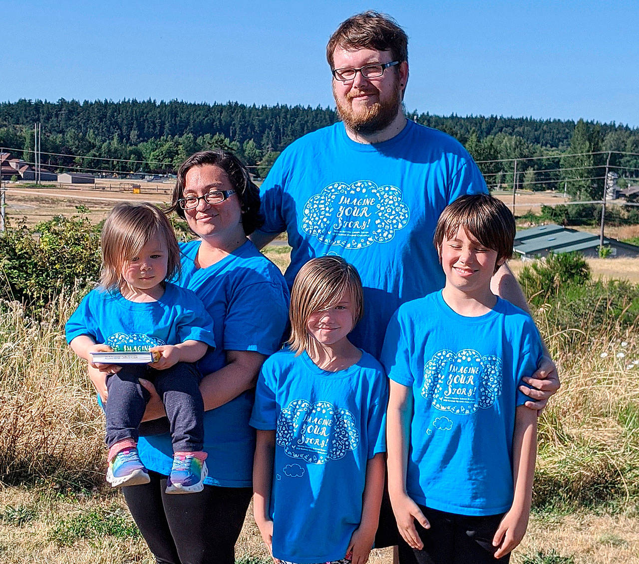 Sequims Rachel Anderson, pictured here with her family, looks to earn her associates degree in business administration at the end of winter quarter 2021 at Peninsula College. Photo courtesy of Peninsula College