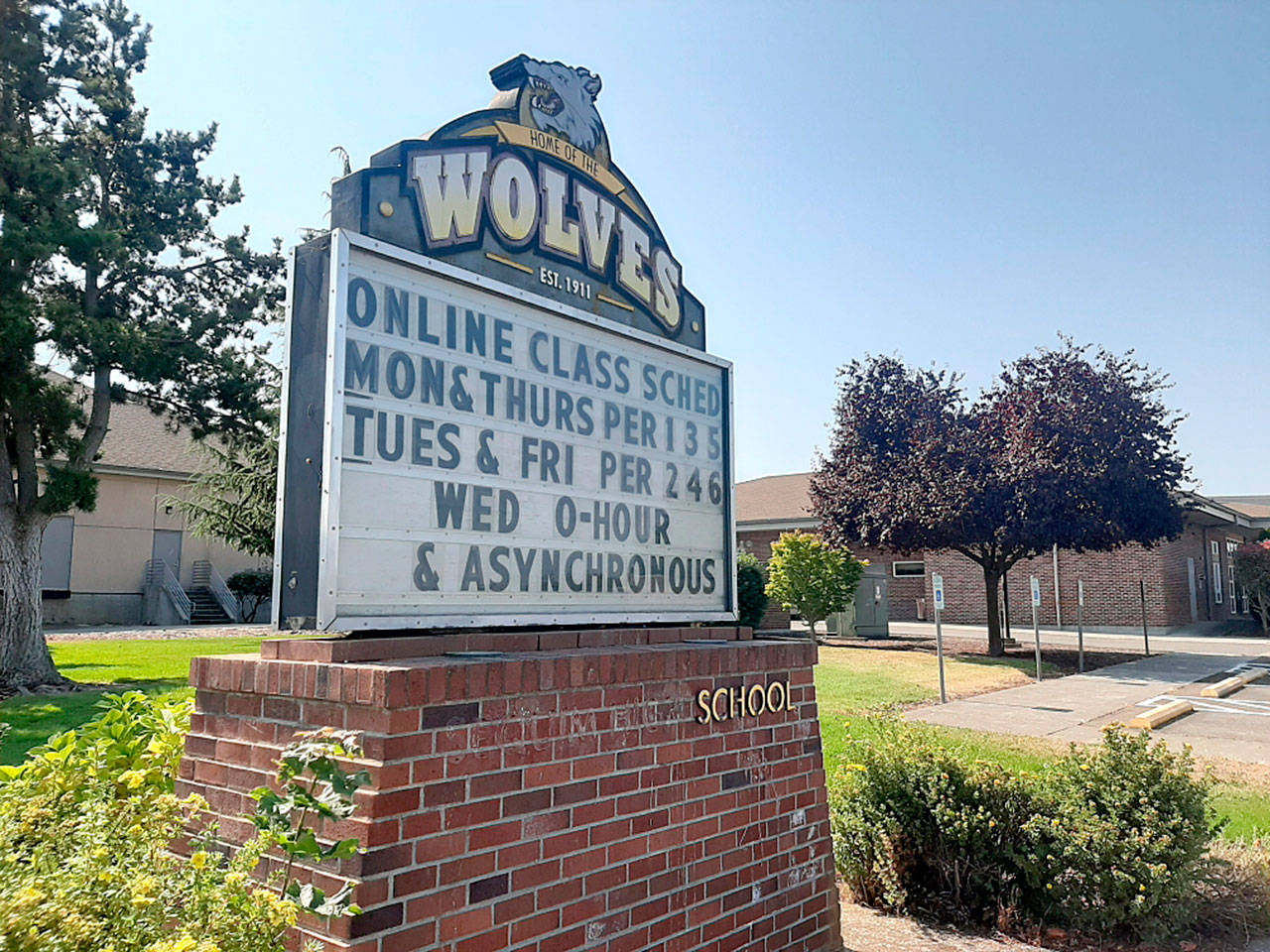 Students in the Sequim School District started the 2020-2021 academic year learning remotely and in recent weeks had re-integrated youths in grades K-5 via a hybrid model. Acting superintendent announced Monday that students will be returning to a remote learning model by Nov 25, however, with a rise of CVOID-19 numbers in the area and a depleted substitute pool. Sequim Gazette file photo by Michael Dashiell