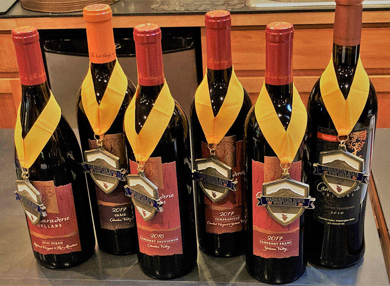 Port Angeles Camaraderie Cellars had six wines earn honors in the recent WinePress Northwest magazine Platinum competition. Submitted photo