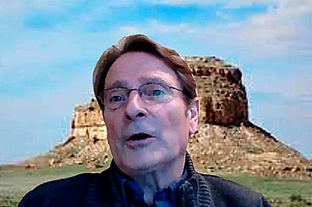 Barry Berezowsky, Sequims director of community development, said during the appeal hearing that agreed upon voluntary conditions between the city and Jamestown SKlallam Tribe allowed the city to walk away with something rather than nothing because many of the city-imposed conditions werent enforceable. Photo Zoom screen shot