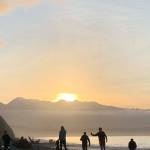Scouting BSA Troop 1498 members enjoy a hike on the Dungeness Spit in November. Photo courtesy of Peter Craig