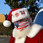 For 50 years, Diamond Points Don McIntyre has portrayed Santa Claus to benefit the U.S. Marine Corps Reserve Toys for Tots. While limited this year due to COVID-19, he plans to go at least another five years. Sequim Gazette photo by Matthew Nash