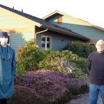 Dr. Nate Steim, left, takes over the practice that retiring dentist Randy Tierney started from scratch in Sequim more than two-and-a-half decades ago. Submitted photo