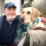 Kyle Parrish of Sequim recently graduated from Guiding Eyes for the Blind with canine partner Ambrie. Submitted photo