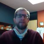 Charlie Bush, seen here online during a virtual Sequim City Council meeting on Jan. 25, will tentatively sign his resignation as city manager and severance agreement this week. As part of the agreement, he must state to employers he resigned, and he releases the city and past and present city councilors from future claims.