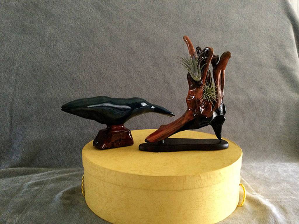 Blue Whale and Walk About by John Bertholl, a featured artist this February at the Blue Whole Gallerys From Shore to Sea exhibit. Submitted photo