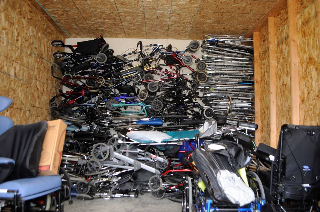 To support Dungeness Community Churchs efforts to send wheelchairs to Guatemala, locals from Port Angeles to Port Townsend can arrange a pick-up or drop-off by calling the church at 360-683-7333. Sequim Gazette photo by Matthew Nash