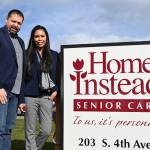 Isaac Schmidt and Kathleen Amazona Schmidt own and operate Home Instead in Sequim. Isaac is a 1993 Sequim High graduate. Sequim Gazette photo by Michael Dashiell