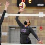 Sequims Jayla Julmist looks for a point as the Wolves take on Kingston on March 10. Photo by Mark Krulish/North Kitsap Herald