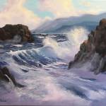 Seascape by Pam Fries, a featured artist at the Blue Whole Gallery in Sequim this April. Submitted art