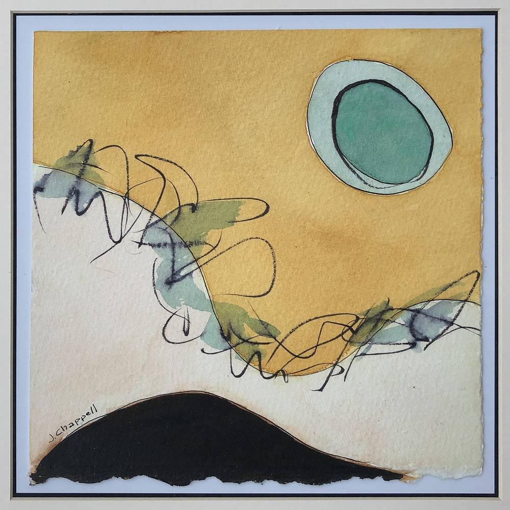 Visit to the Moon by Jeannine Chappell, a featured artist at the Blue Whole Gallery in Sequim this April. Submitted art