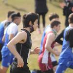 Sequim High junior Zack Gufler races in the Olympic League championship race on March 13 at Battle Point Park on Bainbridge Island. Sequim Gazette photo by Michael Dashiell