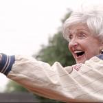 Carol Swarbrick Dries of Sequim portrays the late Lillian Carter, a fierce Dodgers fan, in Miss Lillian: More than a Presidents Mother. The new documentary film premieres Saturday in the online Cinejoy film festival. Photo courtesy Carol Swarbrick Dries