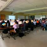 Sequim High School students explore music lessons in a Sequim Education Foundation-funded High School Music Lab in 2019-2020. Submitted photo