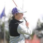 Sequims Ben Sweet watches his tee shot from the first hole at The Cedars at Dungeness on April 8. Sequim Gazette photo by Michael Dashiell